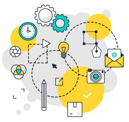 Векторные иллюстрации бизнес-процессы