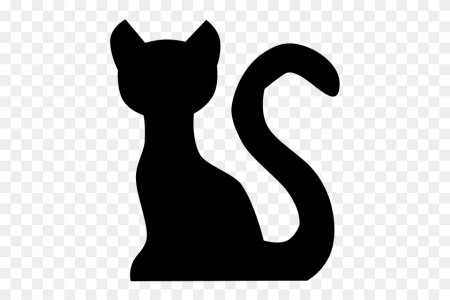Хвост кота силуэт
