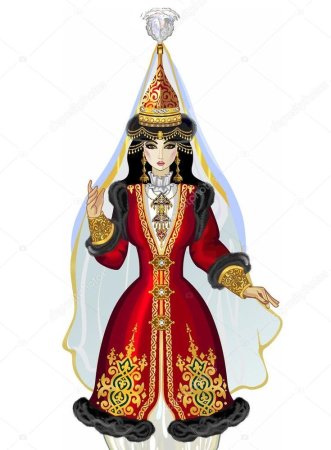 Саукеле невеста вектор