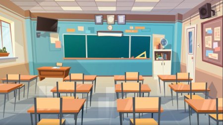 Школьный класс мультяшный