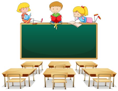 Иллюстрация парты в классе