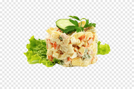 Оливье с колбасой