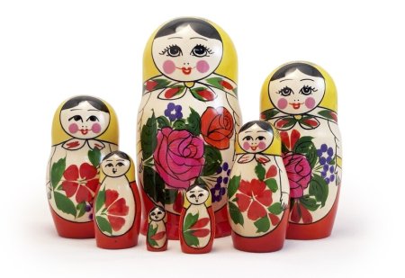 Матрешка Россияночка Семеновская 8 штук