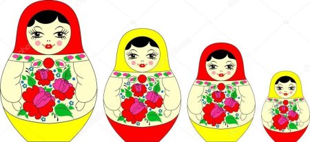 Карточки матрешки для детского сада
