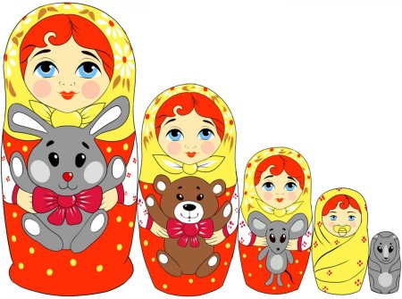 Матрёшки картинки для печати