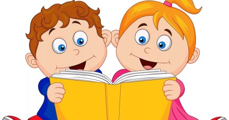 Мальчик с книжкой без фона