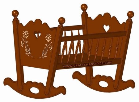 Старинные качалки кроватки для малышей