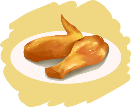 Куриные крылышки иконка