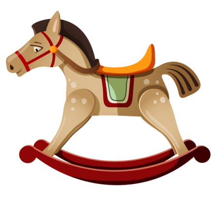 Деревянные игрушки на прозрачном фоне