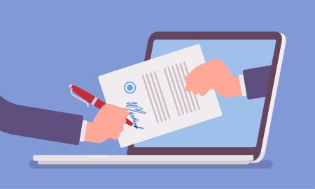 Подача заявки иллюстрация