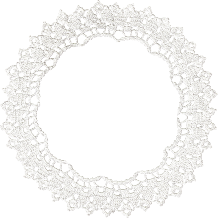 Круглая кружевная рамка