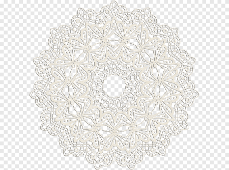 Салфетка белая ажурная