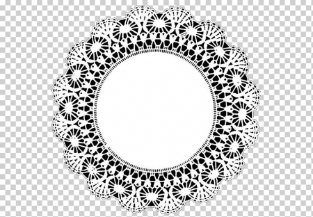 Круглая кружевная рамка