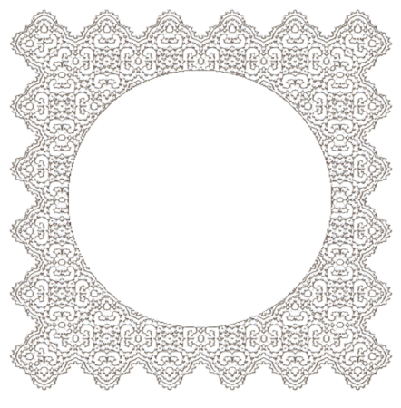 Круглая кружевная рамка