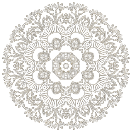 Ажурная салфетка на прозрачном фоне