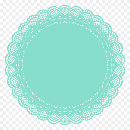 Круглая кружевная рамка