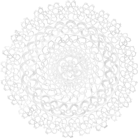 Круглая салфетка белый