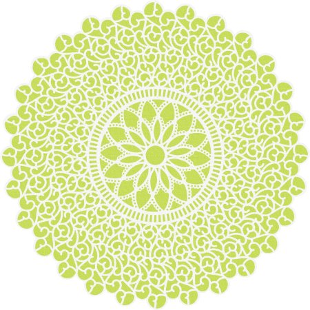 Кружевная салфетка круглая вектор