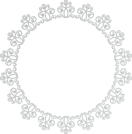 Круглая кружевная рамка