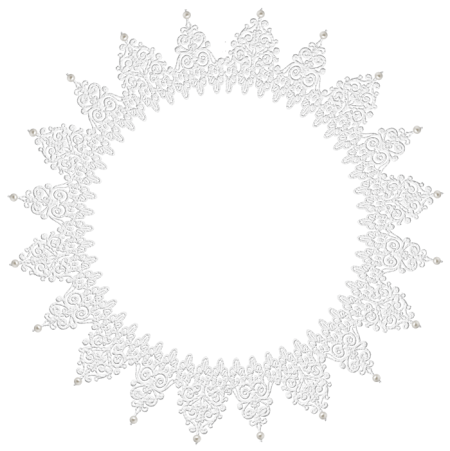 Круглая кружевная рамка