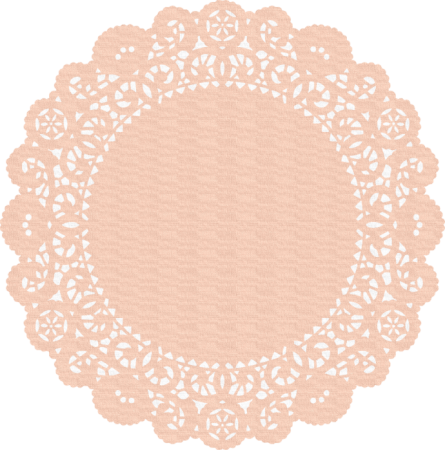 Кружевная салфетка на прозрачном фоне