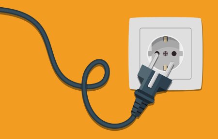 Вилка электрическая с проводом