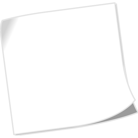 Лист бумаги на прозрачном фоне