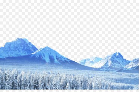 Горы на прозрачном фоне