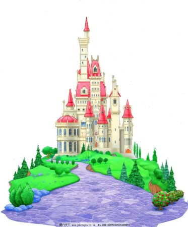 Сказочный замок для печати