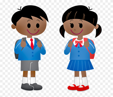 Китайские мальчик и девочка Clipart