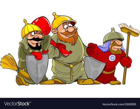 Шарж богатырь