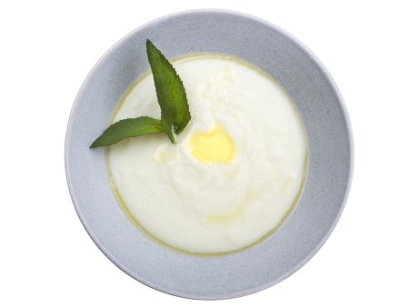 Тарелка с манной кашей