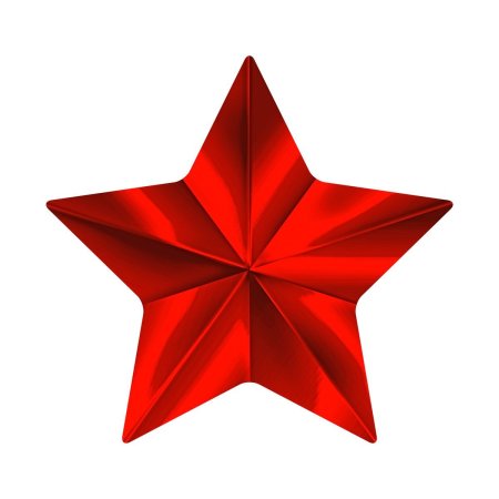 Красная звезда на белом фоне