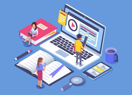 Дистанционное обучение иллюстрации