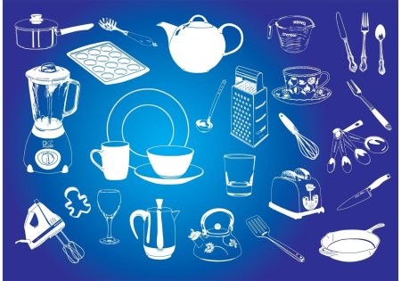 Пиктограмма посуда кухонная