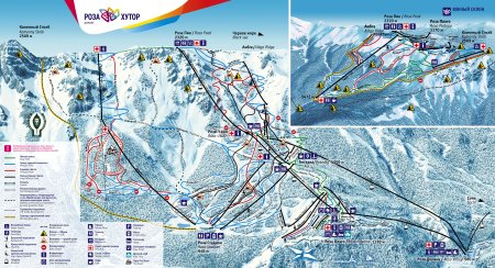 Карта красная Поляна роза Хутор Эсто садок
