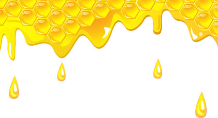 Мед стекает вектор