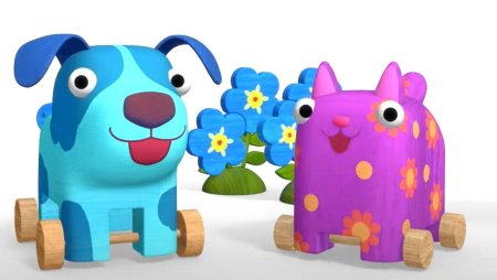 Герои мультфильма деревяшки