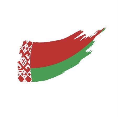 Белорусский флаг рисунок