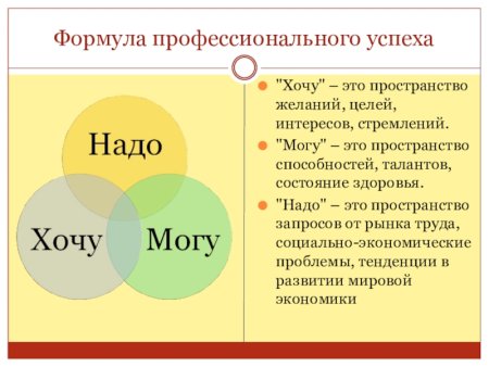 Формула профессионального успеха