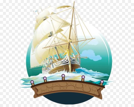 Парусник на прозрачном фоне