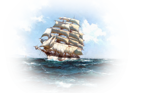Морской корабль на прозрачном фоне