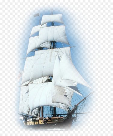 Корабль в море клипарт