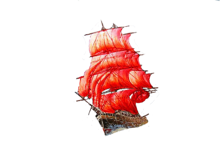 Корабль в море для детей