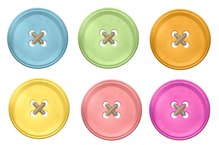 Пуговица на белом фоне