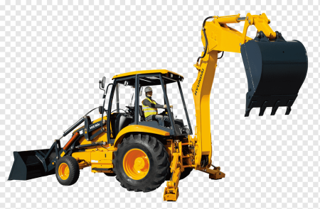 Экскаватор погрузчик JCB вектор