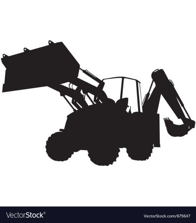 Трактор JCB вектор