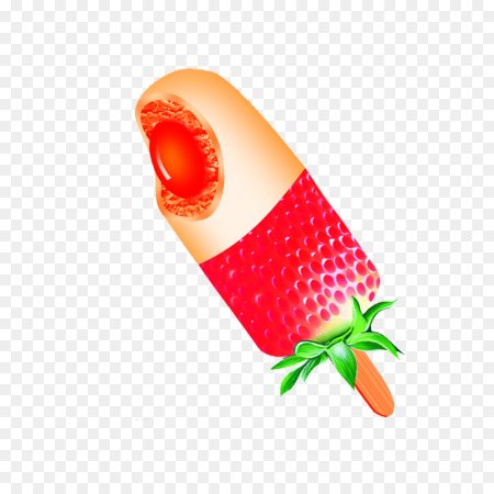 Эскимо с клубникой и льдом фон