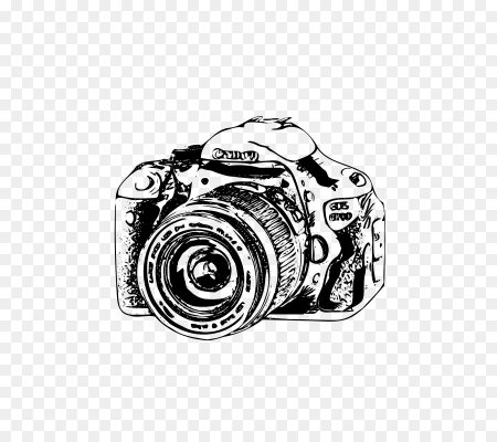 Фотоаппарат сбоку вектор