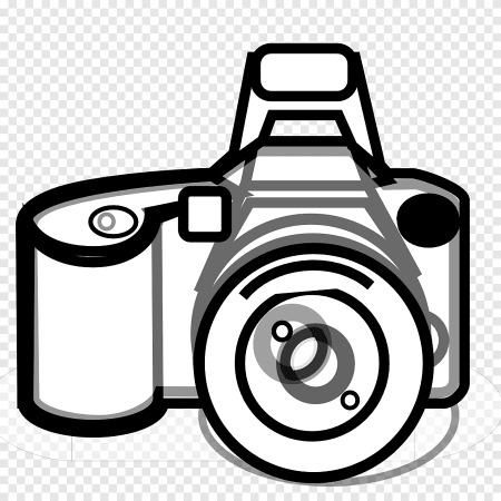 Фотоаппарат сбоку вектор